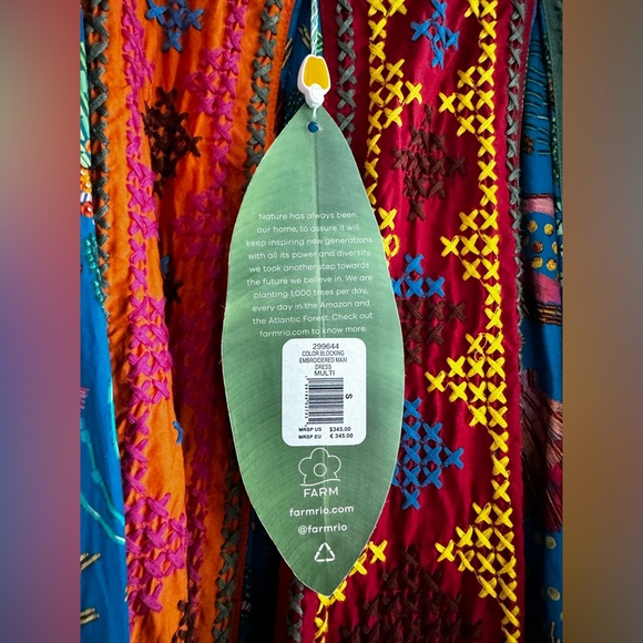 Farm Rio color block and beaded maxi dress - Picture 3 of 3